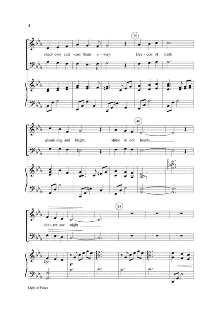 Light of Peace 2-Part scores gallery preview page 4