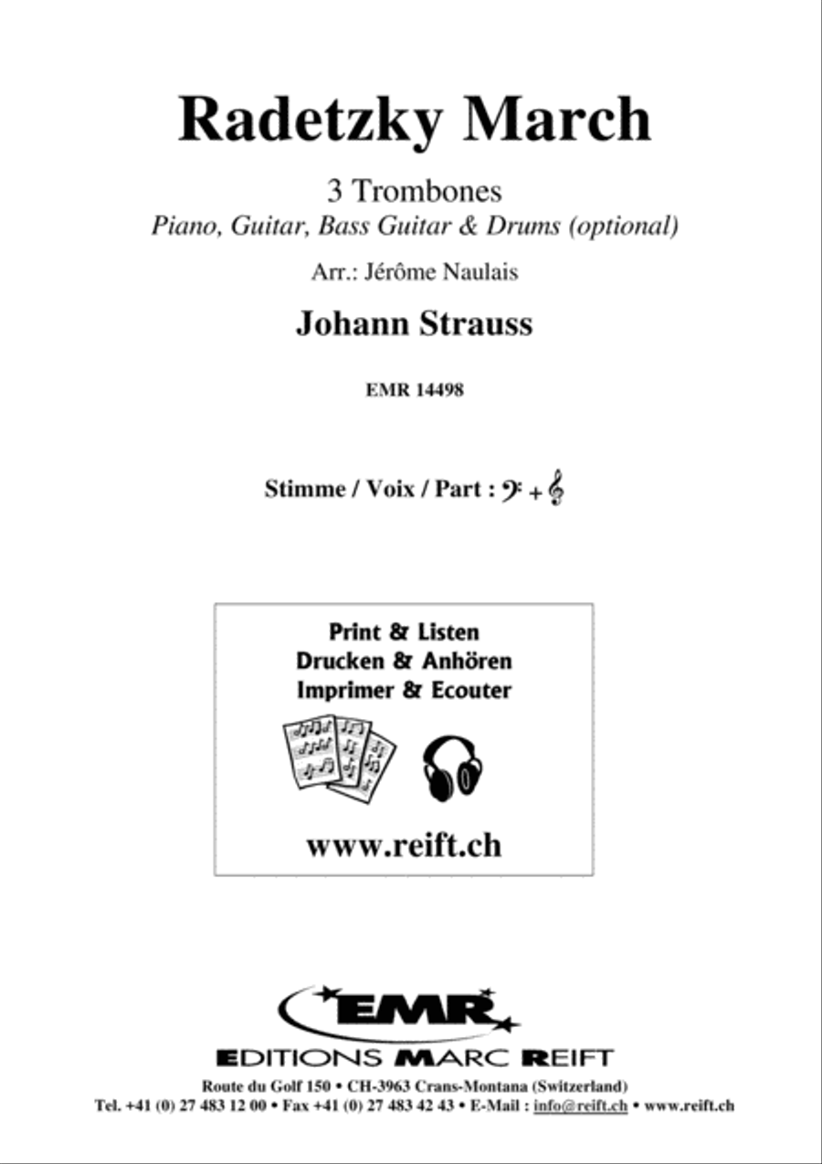 Radetzky March Trombone Trio scores gallery preview page 2