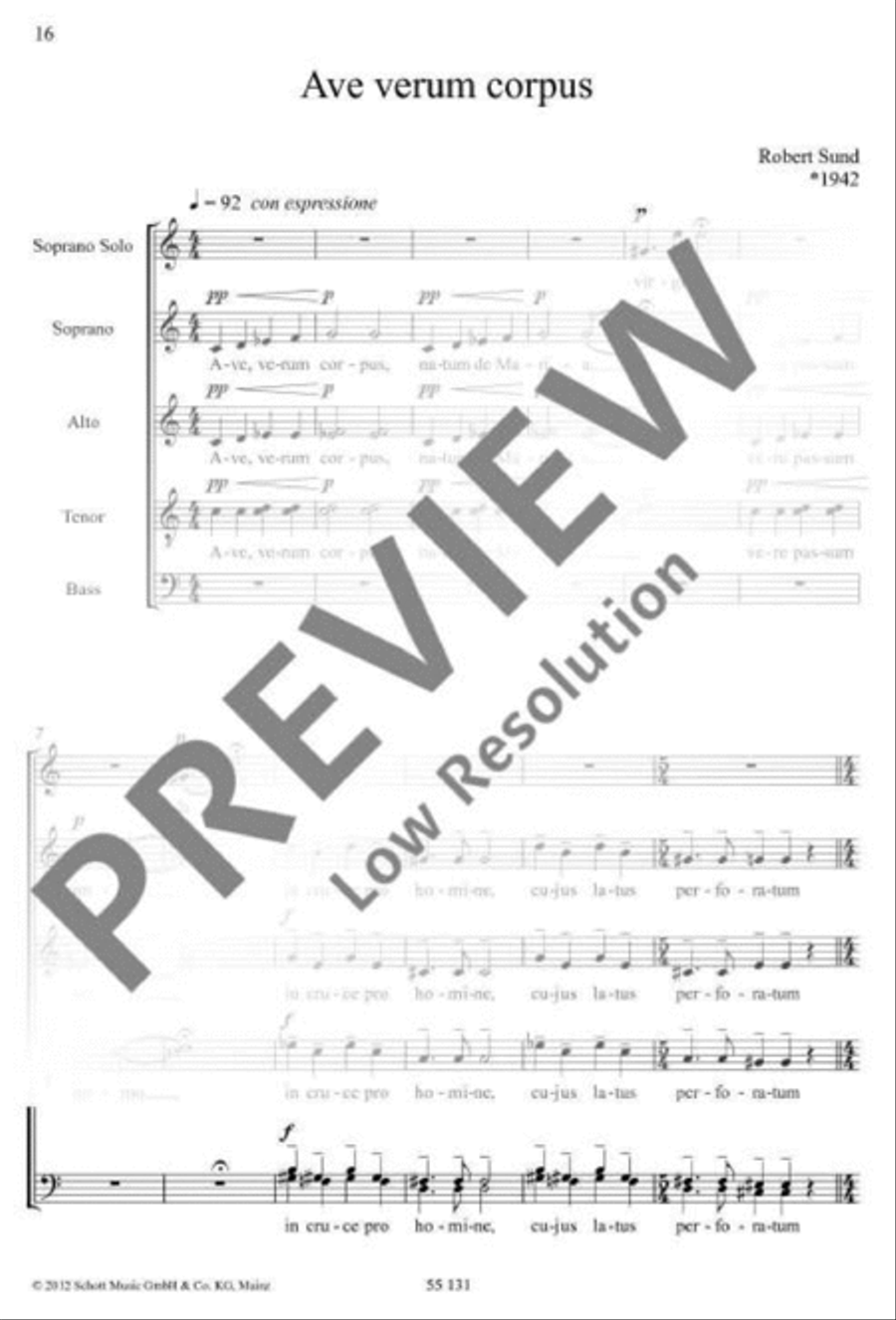 Three Motets 4-Part scores gallery preview page 17