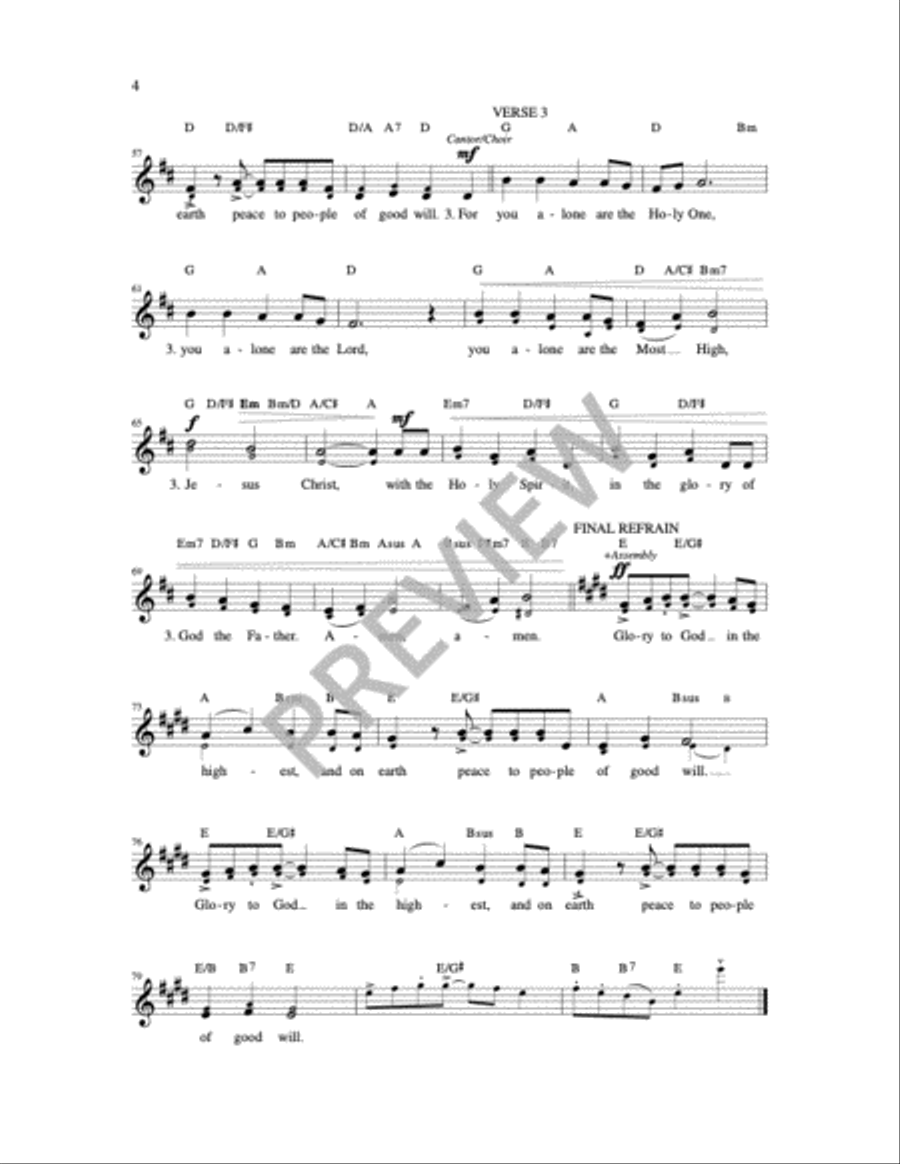 Mass of Joy - Choir / Guitar Edition Choir scores gallery preview page 7