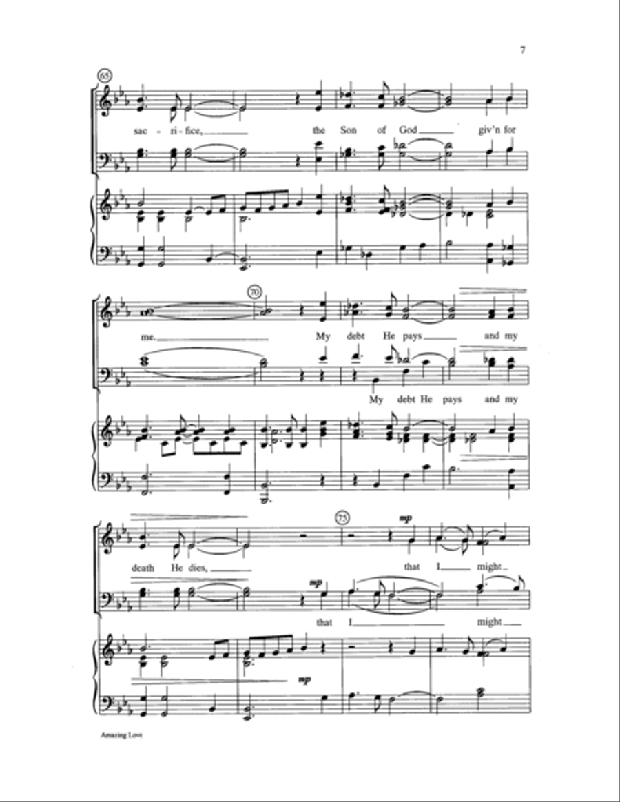 Amazing Love Choir scores gallery preview page 7