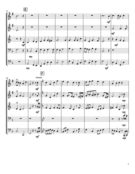 Dear Christians, One and All Rejoice - Arranged for Brass Quintet