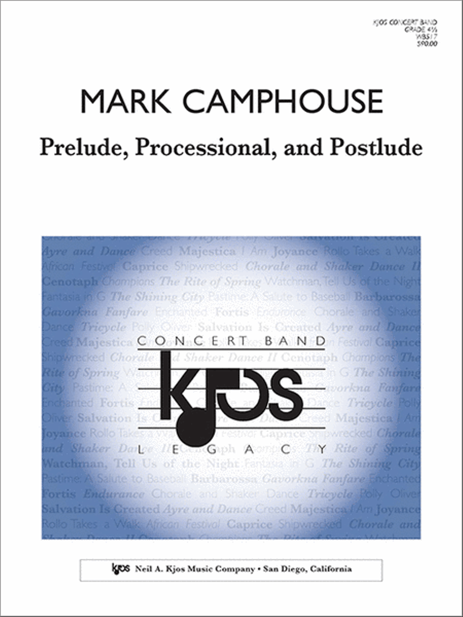 Prelude, Processional, And Postlude Concert Band scores gallery preview page 1