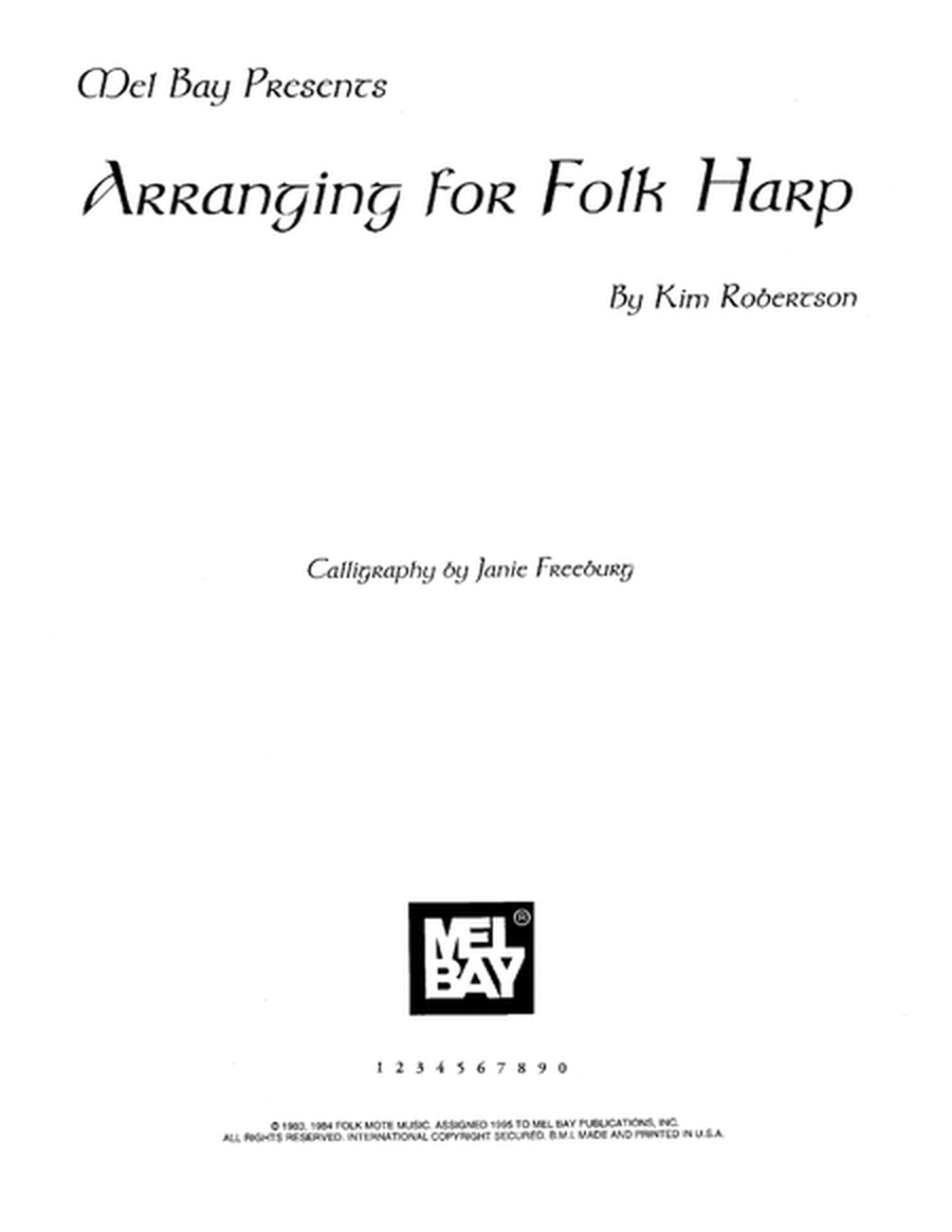 Arranging for Folk Harp