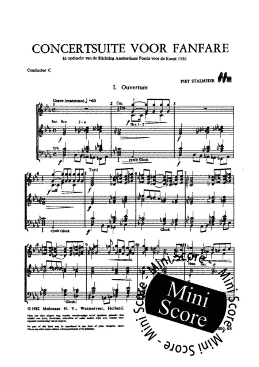 Concertsuite voor Fanfare Concert Band scores gallery preview page 5