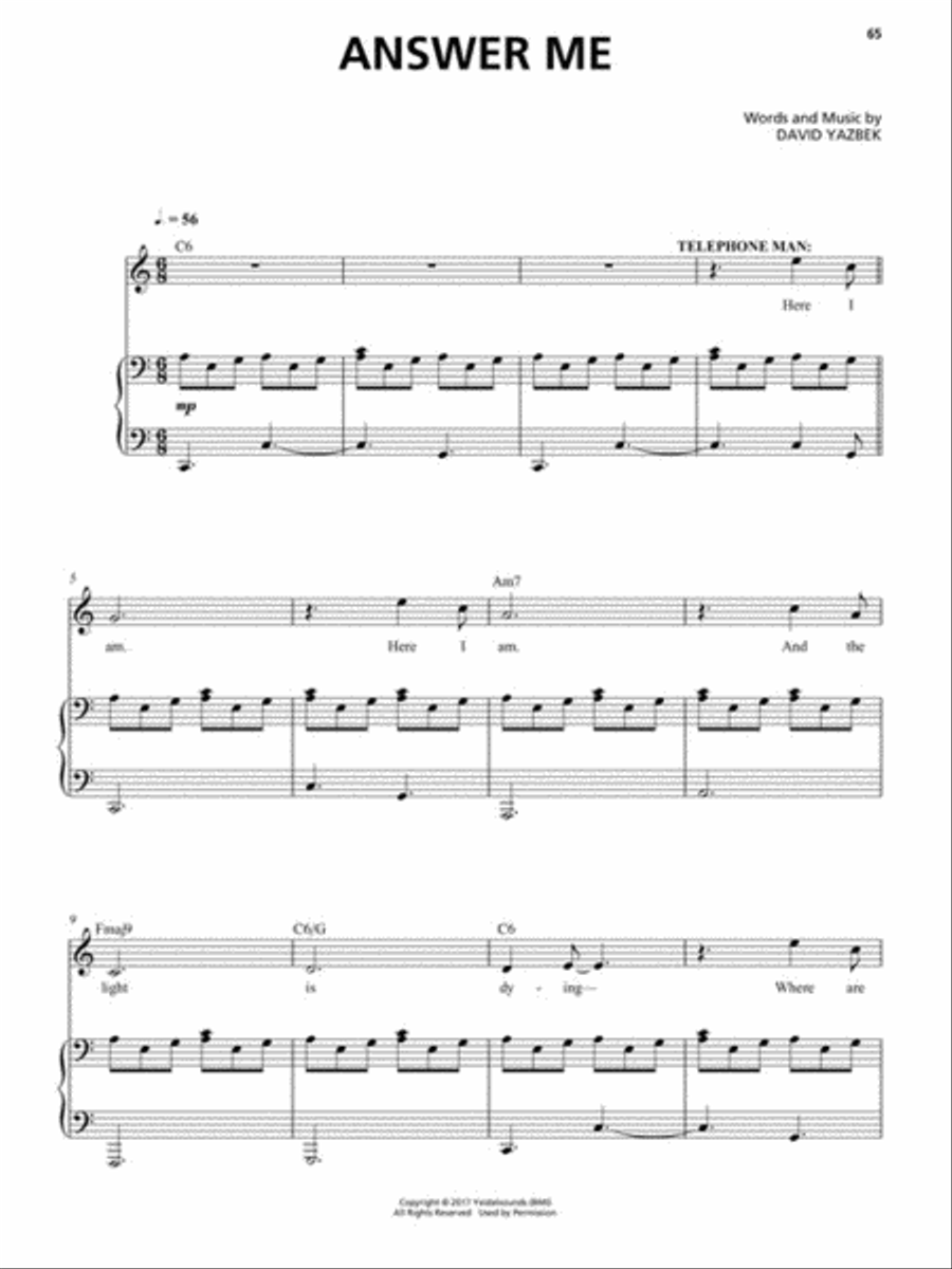 The Band's Visit Voice scores gallery preview page 6