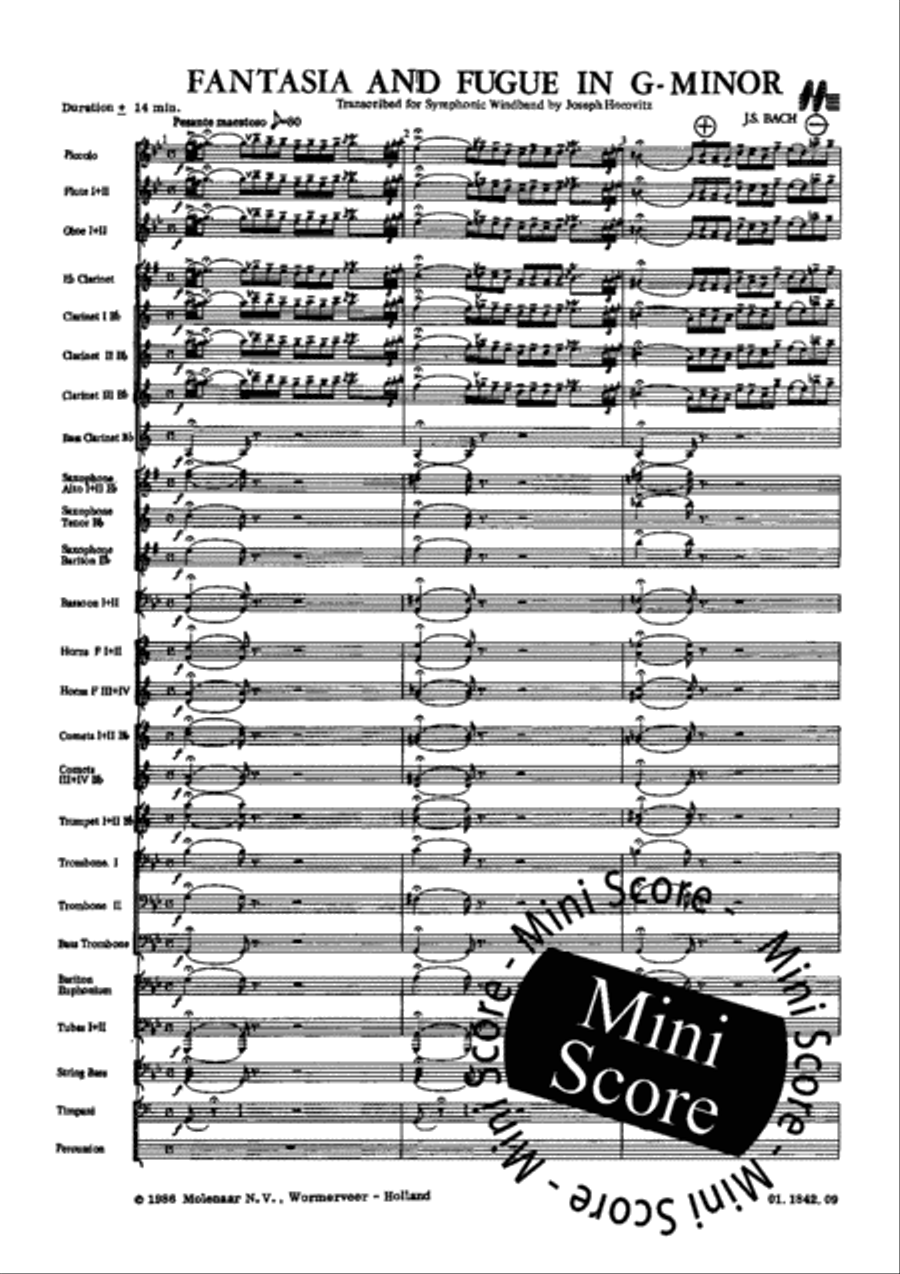 Fantasia and Fugue Concert Band scores gallery preview page 11
