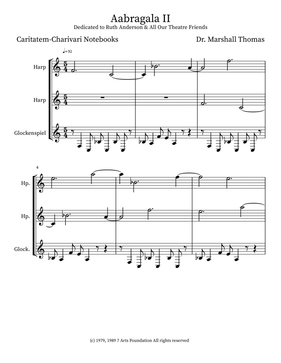 Aabragala II Small Ensemble scores gallery preview page 1