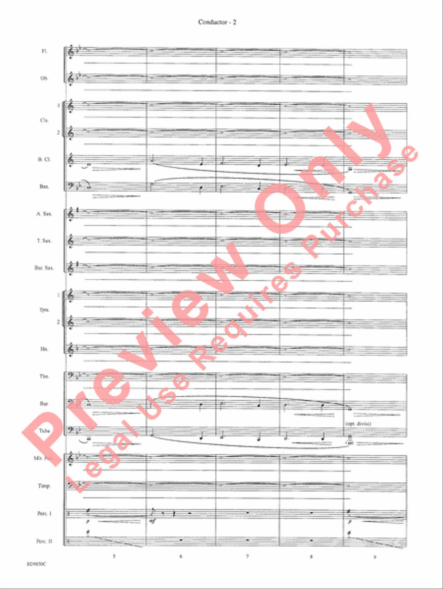 On the Rising Winds On the Rising Winds Concert Band scores gallery preview page 5