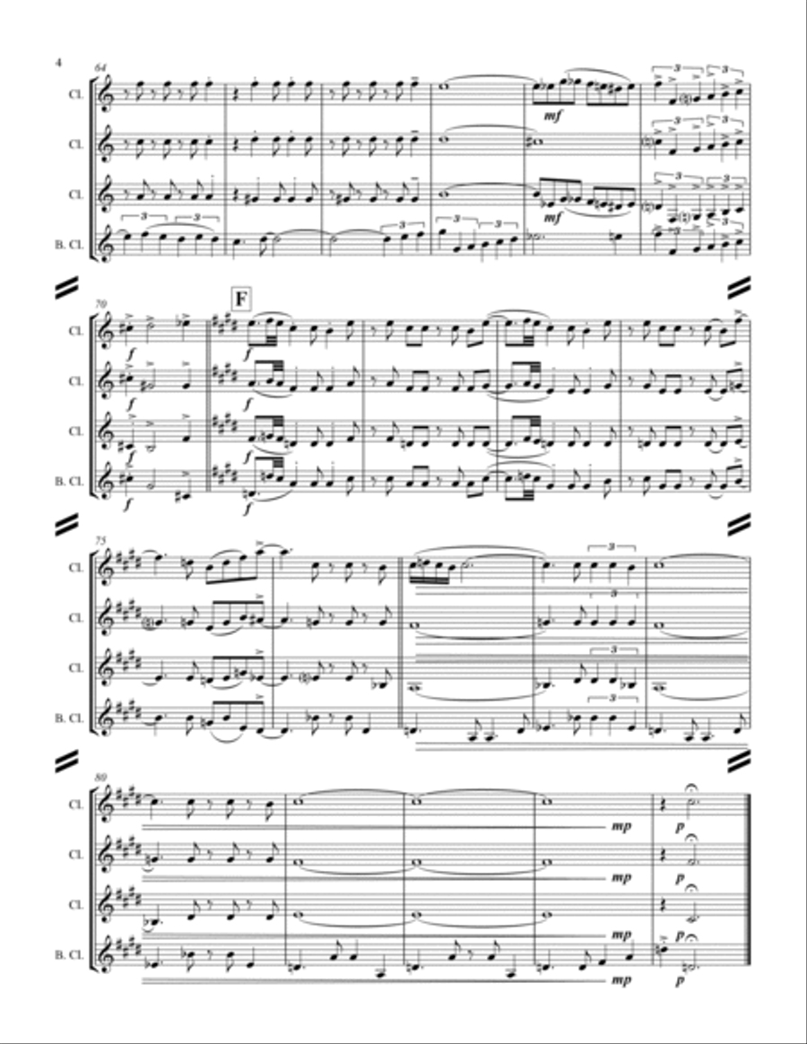 The Girl From Ipanema (Garota De Ipanema) Woodwind Ensemble scores gallery preview page 5