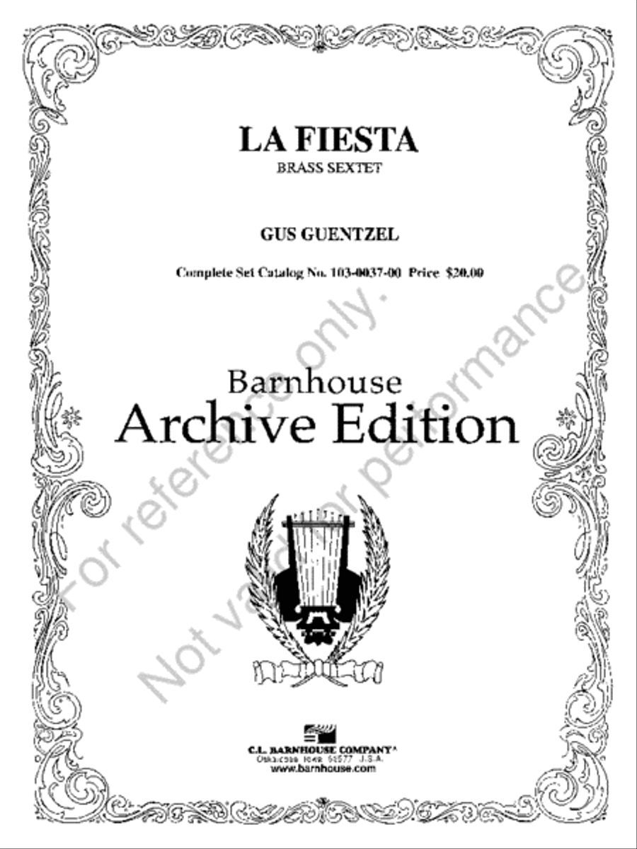 La Fiesta Chamber Music scores gallery preview page 2