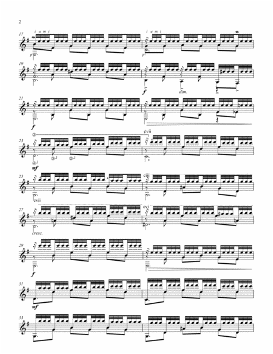 Isolamento Classical Guitar scores gallery preview page 2
