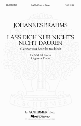 Book cover for Lass Dich Nur Nichts Nicht Dauren Let Not You Heart Be Troubled Organ
