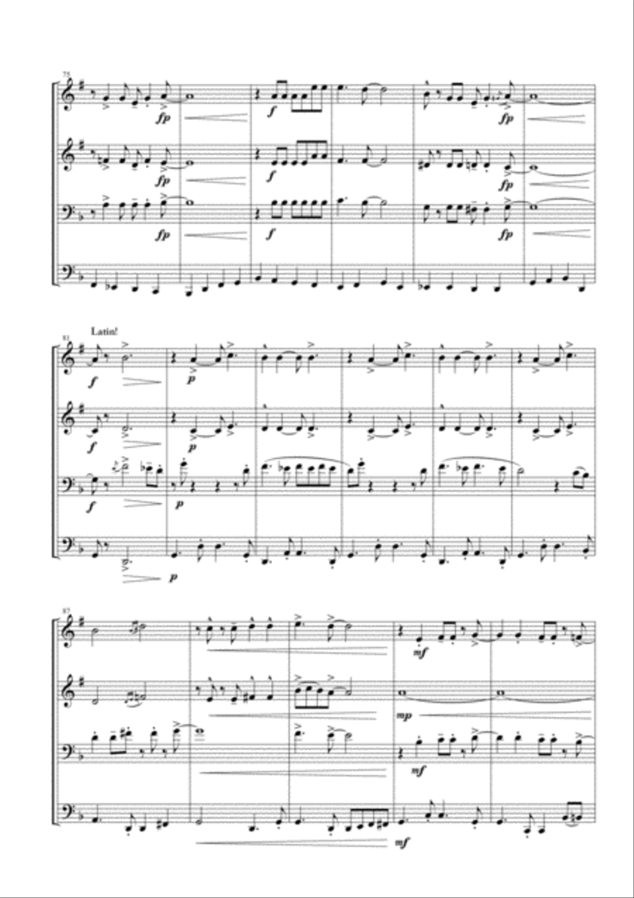 Mas Que Nada Mas Que Nada Brass Ensemble scores gallery preview page 6