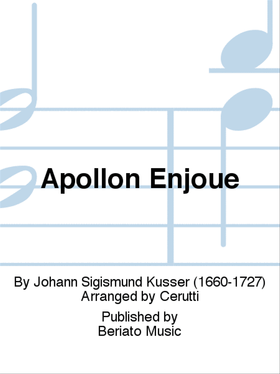 Apollon Enjoué Apollon Enjoué Harpsichord scores gallery preview page 1