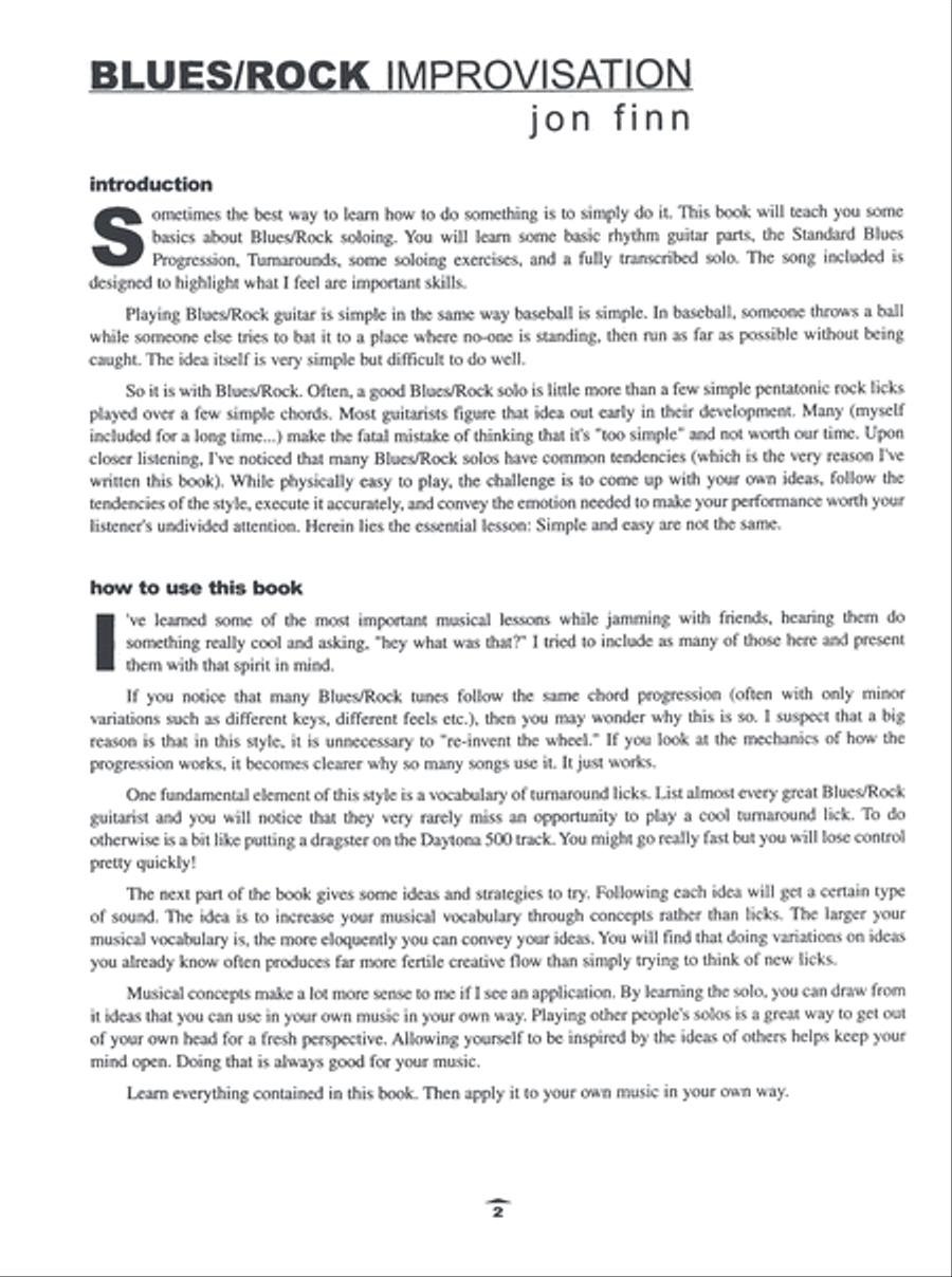 Blues/Rock Improv Blues/Rock Improv Electric Guitar scores gallery preview page 4