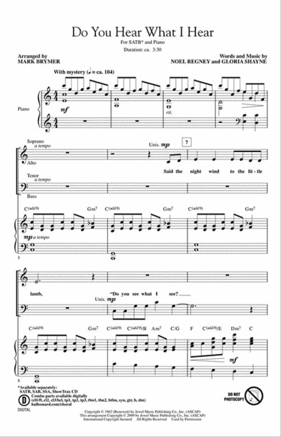 Do You Hear What I Hear? Choir scores gallery preview page 2