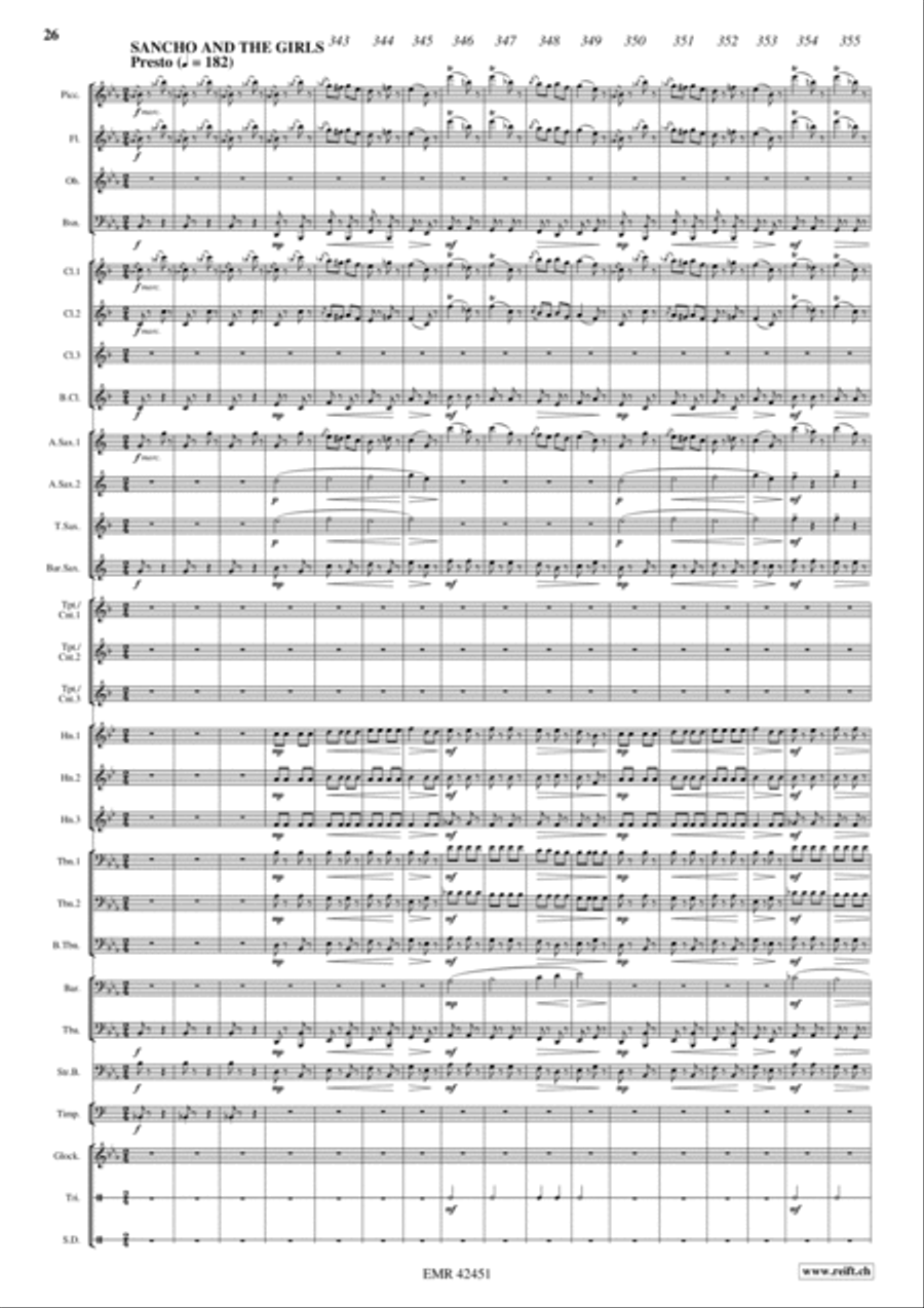 Don Quixote Concert Band scores gallery preview page 14
