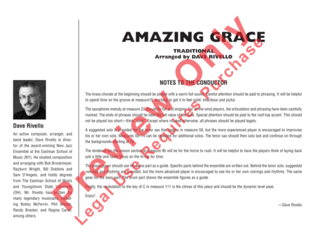Amazing Grace (Score only) image number null