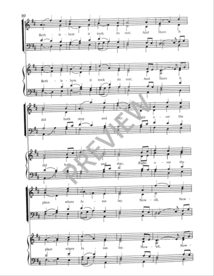 The First Nowell The First Nowell 4-Part scores gallery preview page 10