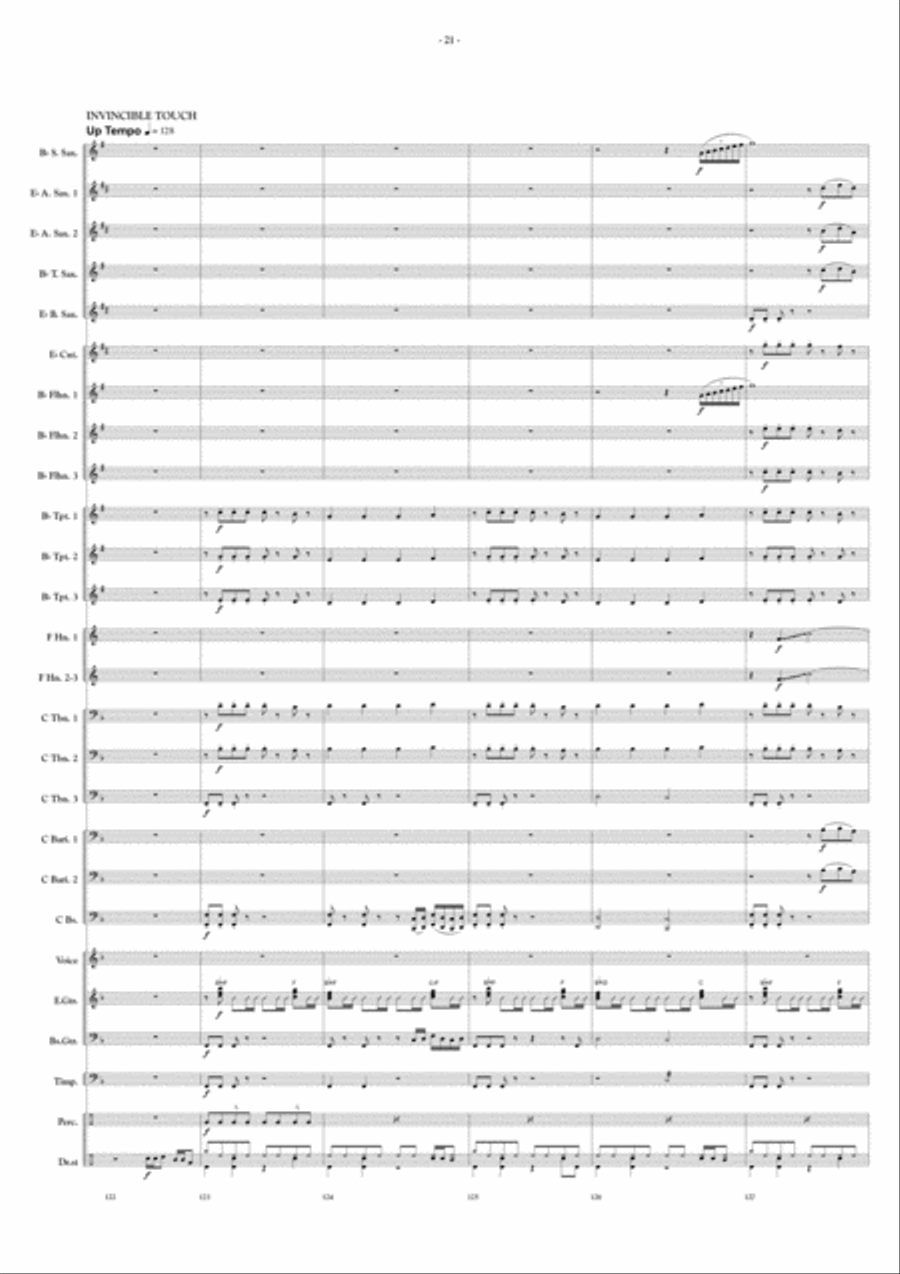 A Tribute To Genesis Fanfare Band scores gallery preview page 13