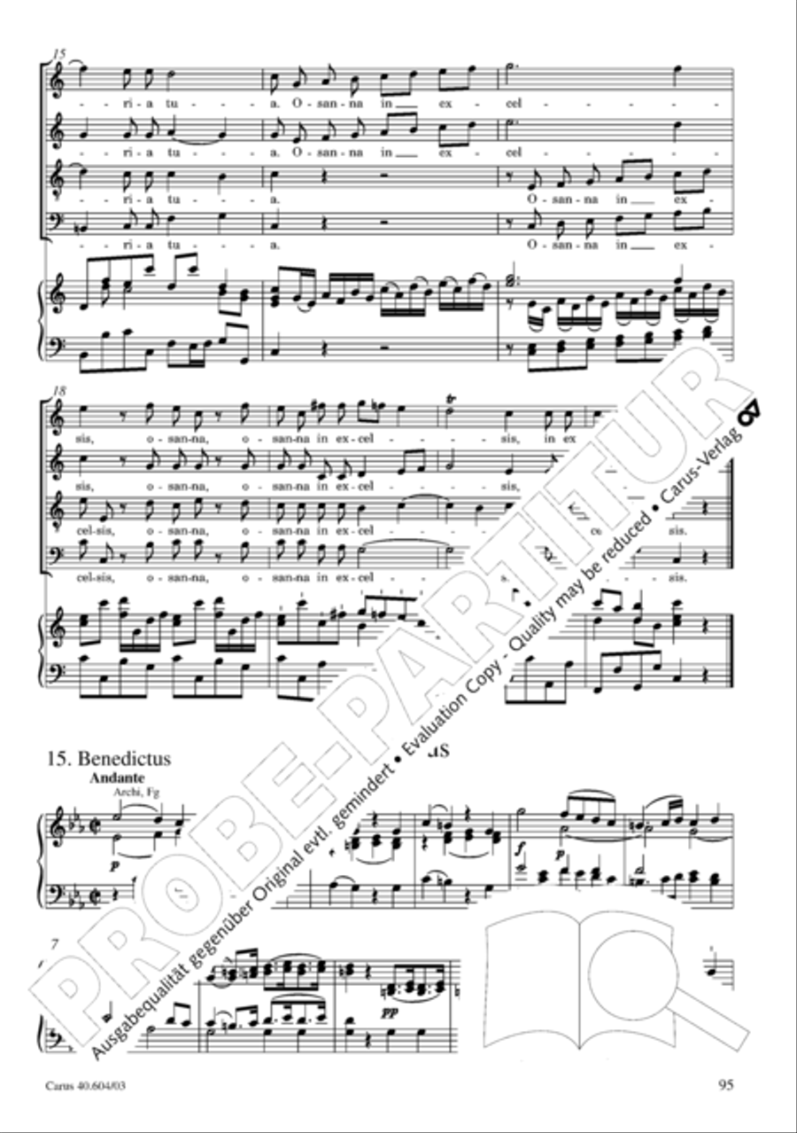 Grosse Mariazeller Messe in C 4-Part scores gallery preview page 104