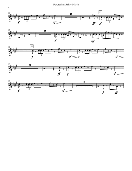 Tchaikovsky Nutcracker Suite - Trumpet in Bb 1 (Transposed Part), Op.71a
