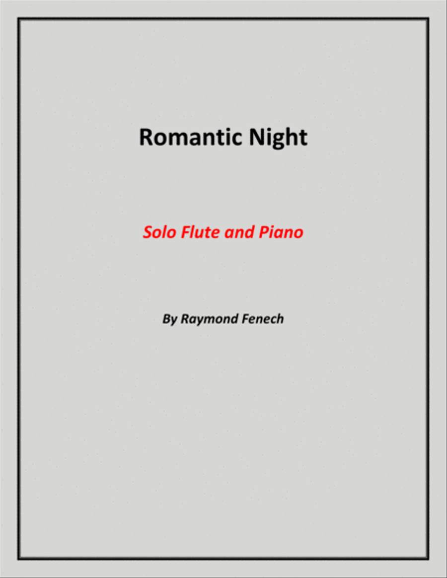 Romantic Night - Solo Flute and Piano Chamber Orchestra scores gallery preview page 1