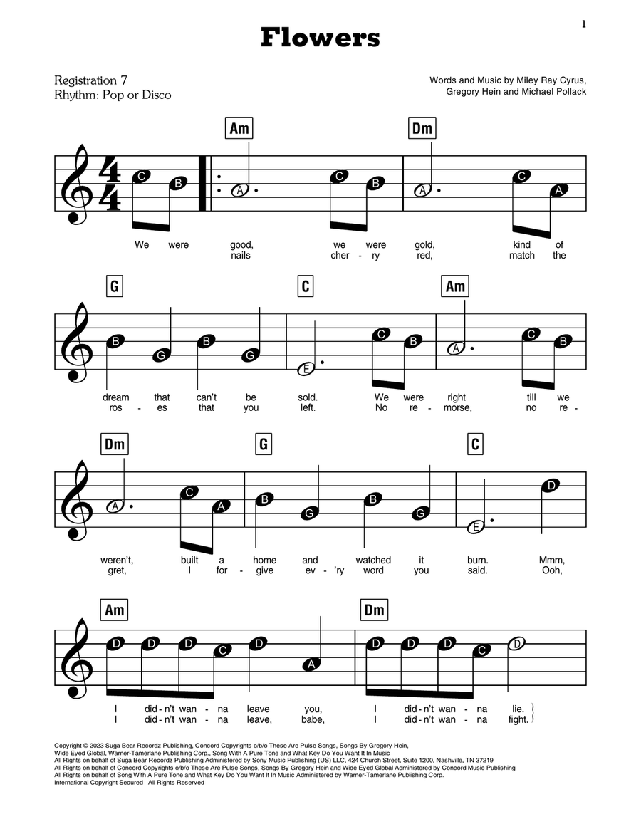 Flowers Score scores gallery preview page 1
