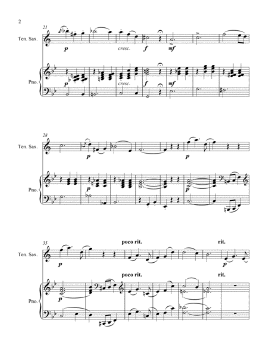 Mama's Birthday Mama's Birthday Tenor Saxophone scores gallery preview page 2