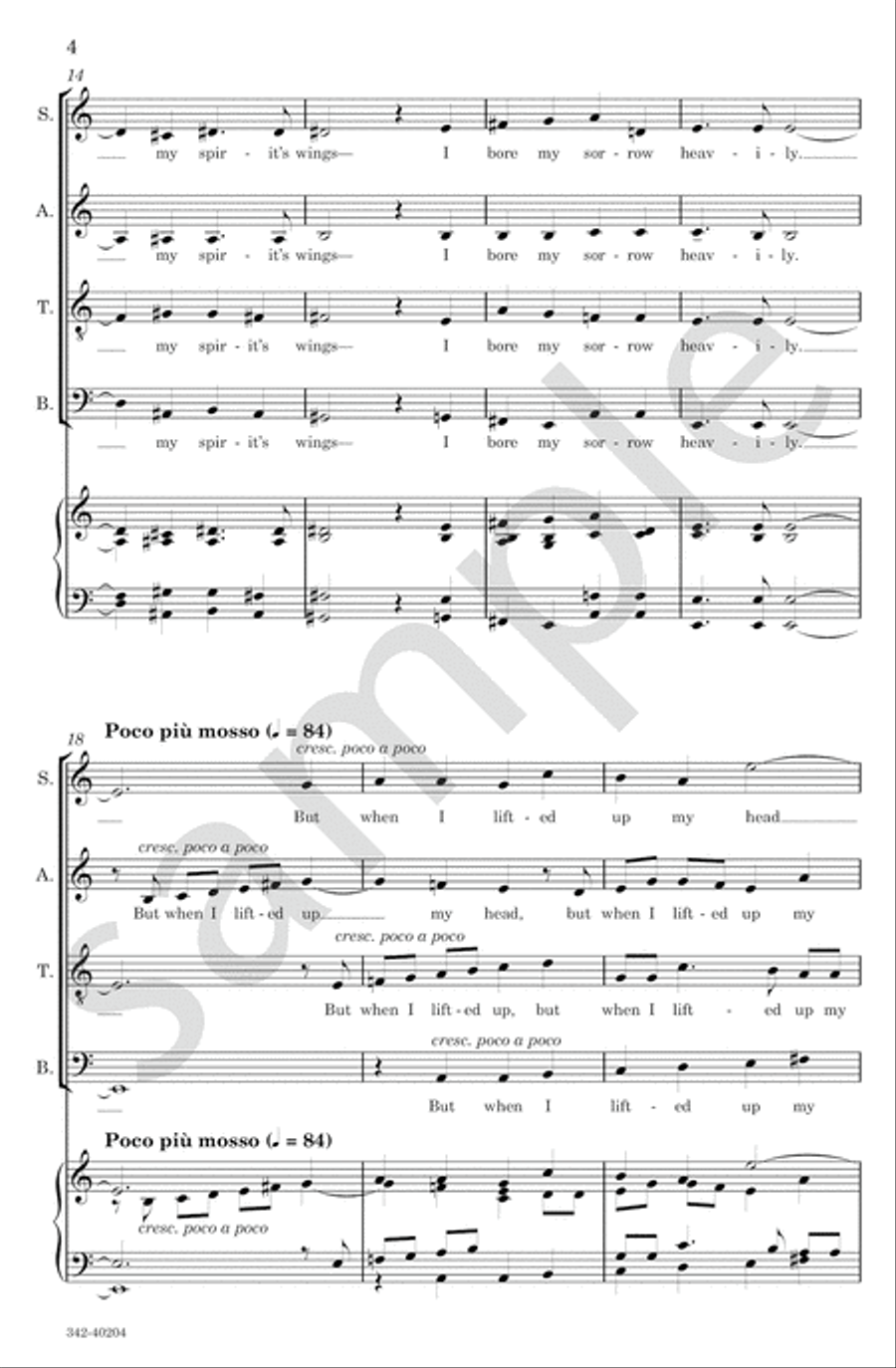 Winter Stars Winter Stars 4-Part scores gallery preview page 5