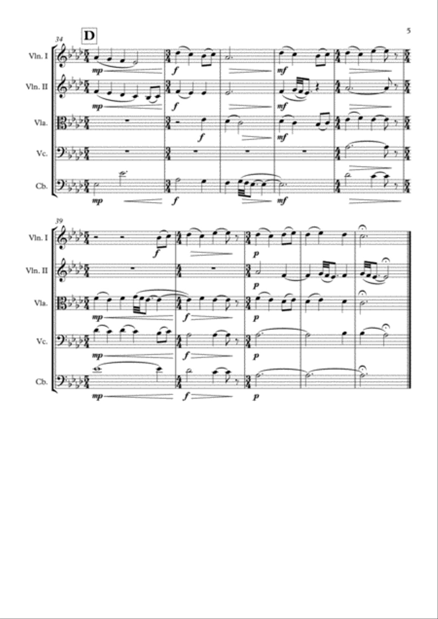 Vide Cor Meum from HANNIBAL String Quintet scores gallery preview page 6