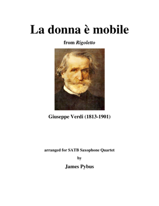 Book cover for La donna è mobile from Rigoletto