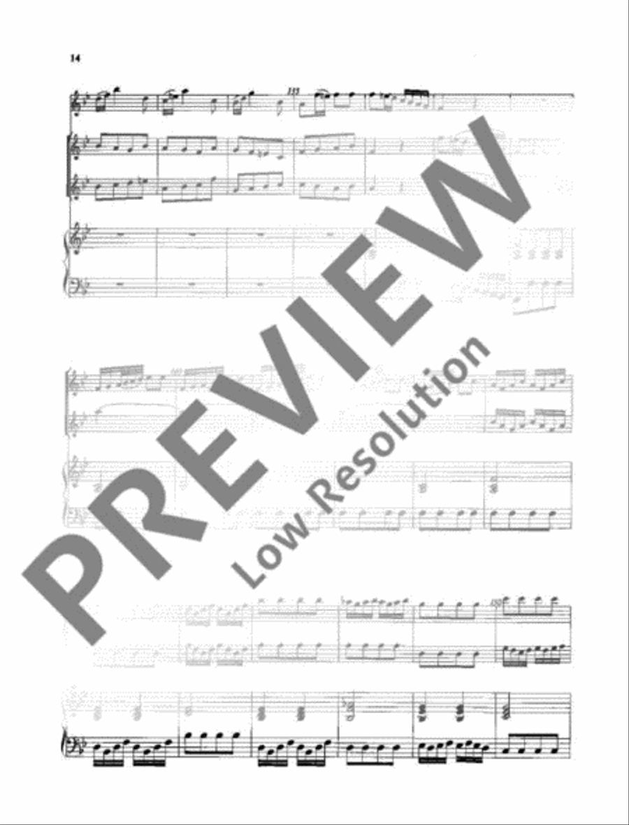 Concerto Bb major Alto Recorder scores gallery preview page 15