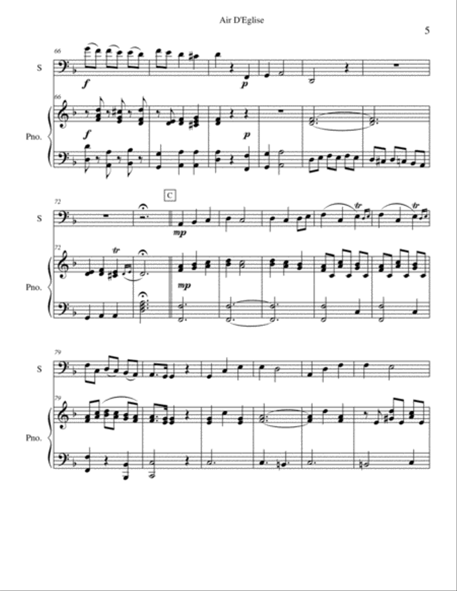 Air D'Eglise (Pieta Signore) Bassoon scores gallery preview page 5