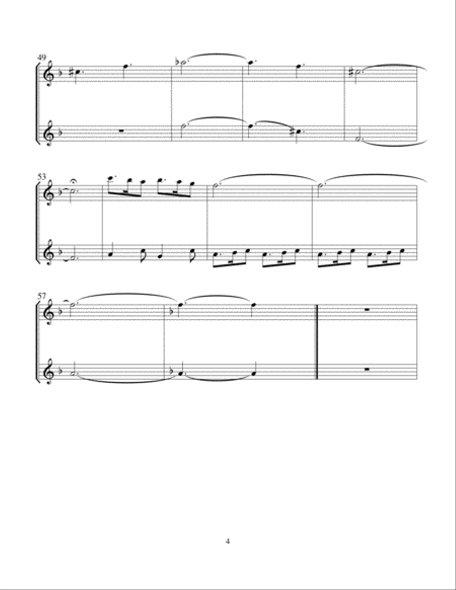 Nativity Carols for Flute Duet Flute Duet scores gallery preview page 5
