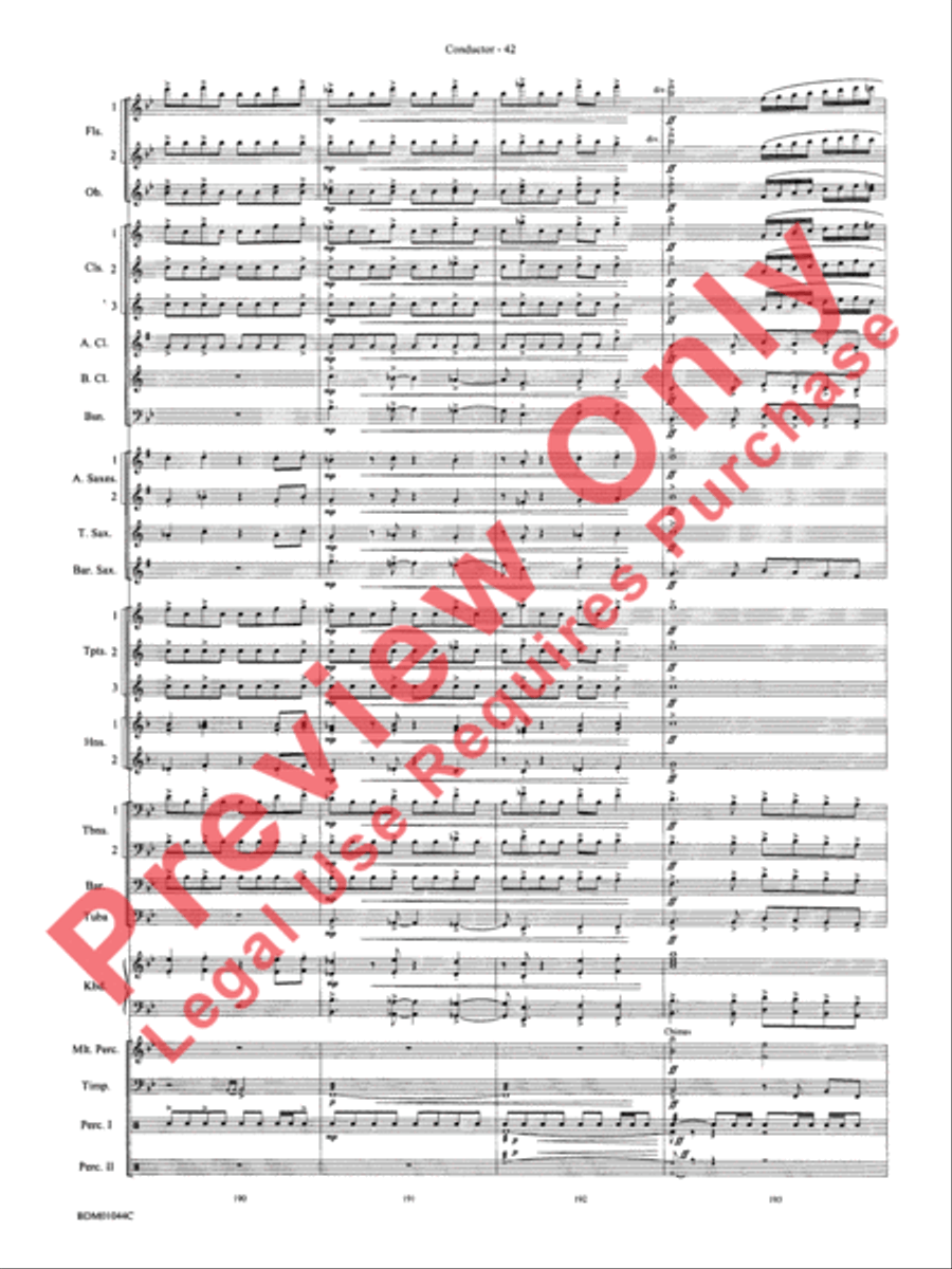 To the Summit! (Strive for the Highest) Concert Band scores gallery preview page 46