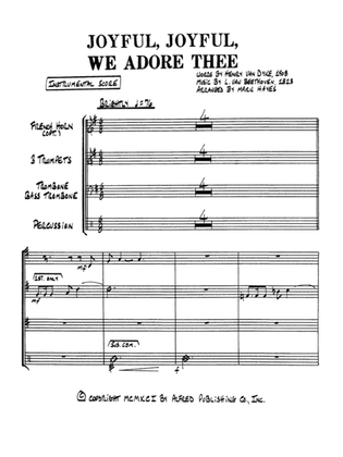 Joyful, Joyful, We Adore Thee: Score