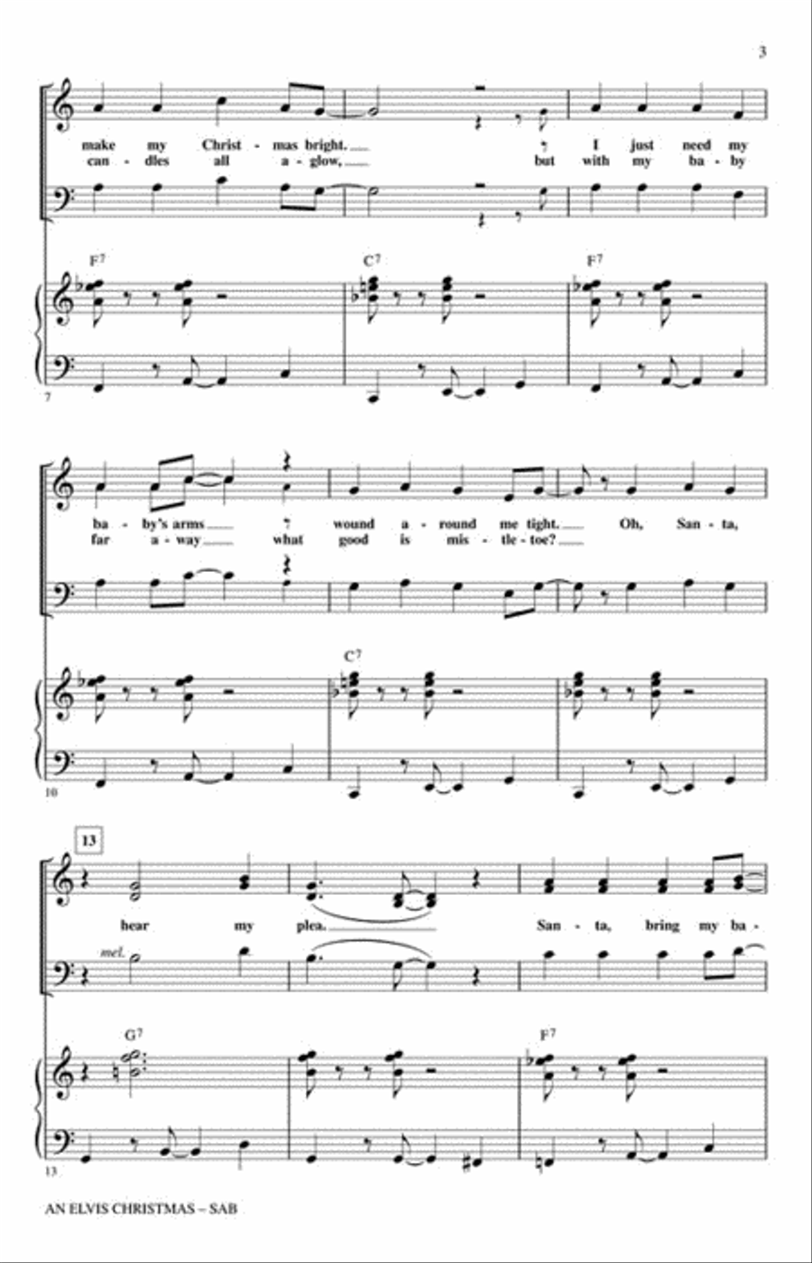 An Elvis Christmas An Elvis Christmas 3-Part scores gallery preview page 3