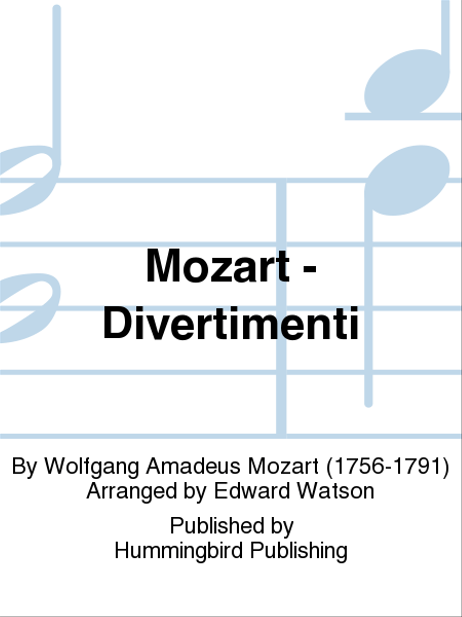 Mozart - Divertimenti Woodwind Quintet scores gallery preview page 1