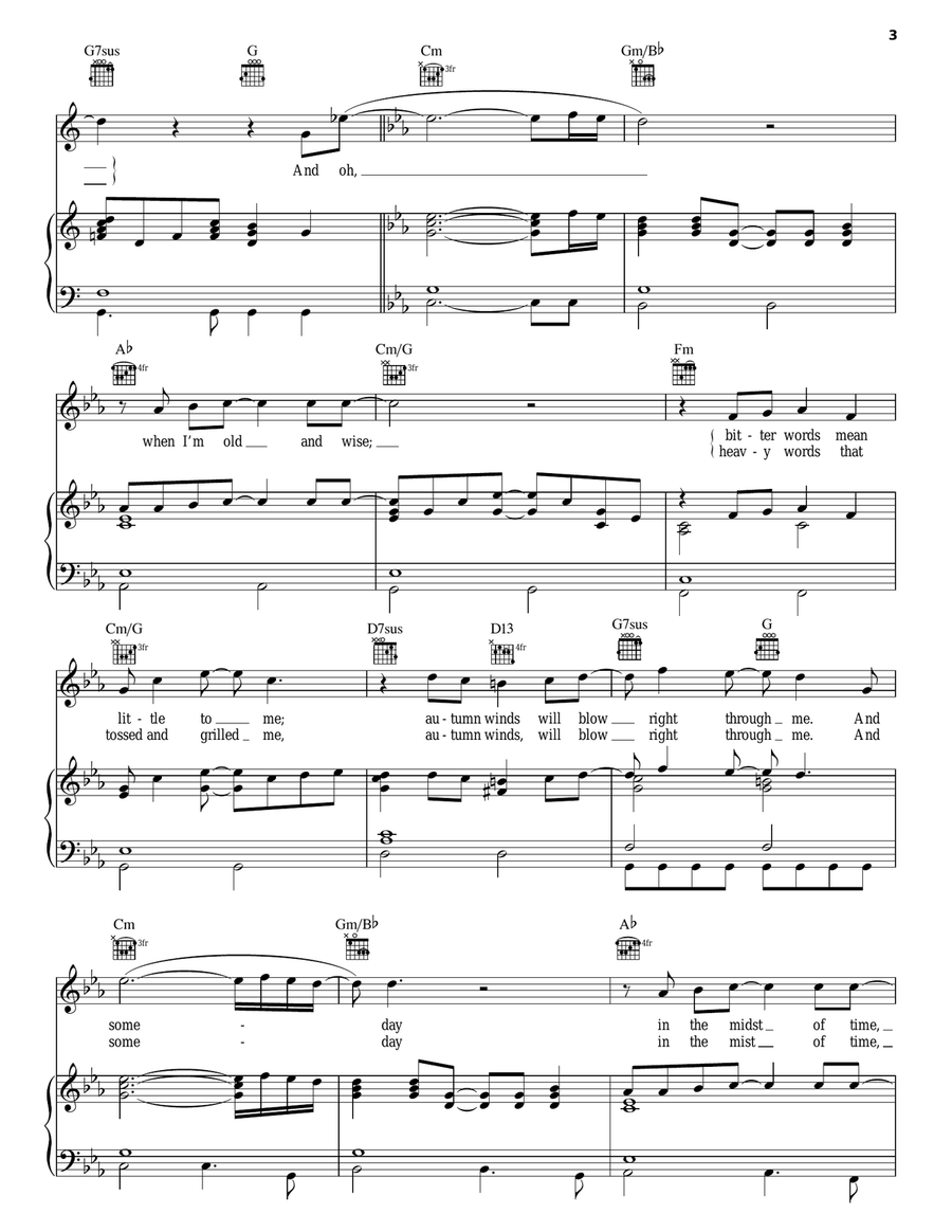 Old And Wise Piano, Vocal, Guitar scores gallery preview page 3