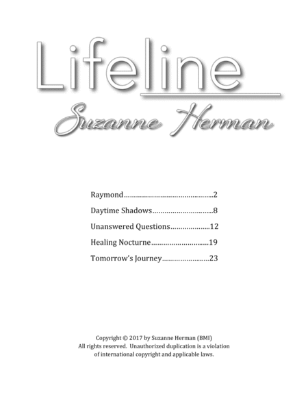 Lifeline Piano Solo Songbook