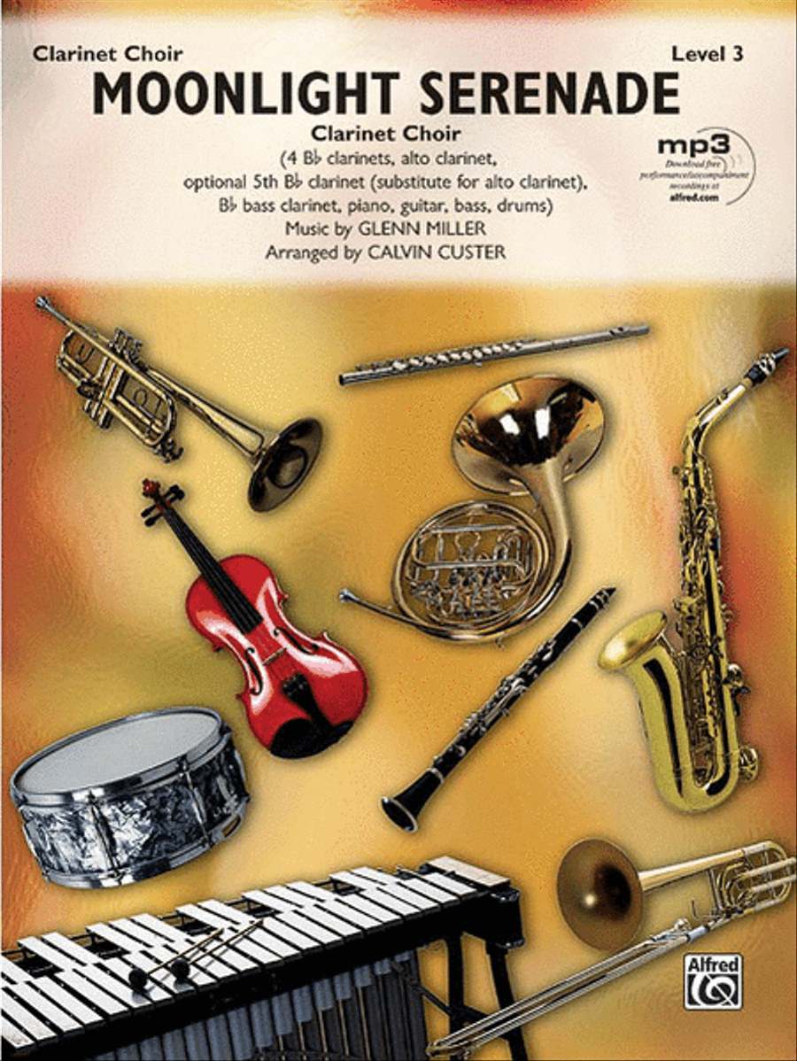 Moonlight Serenade Clarinet Choir scores gallery preview page 1