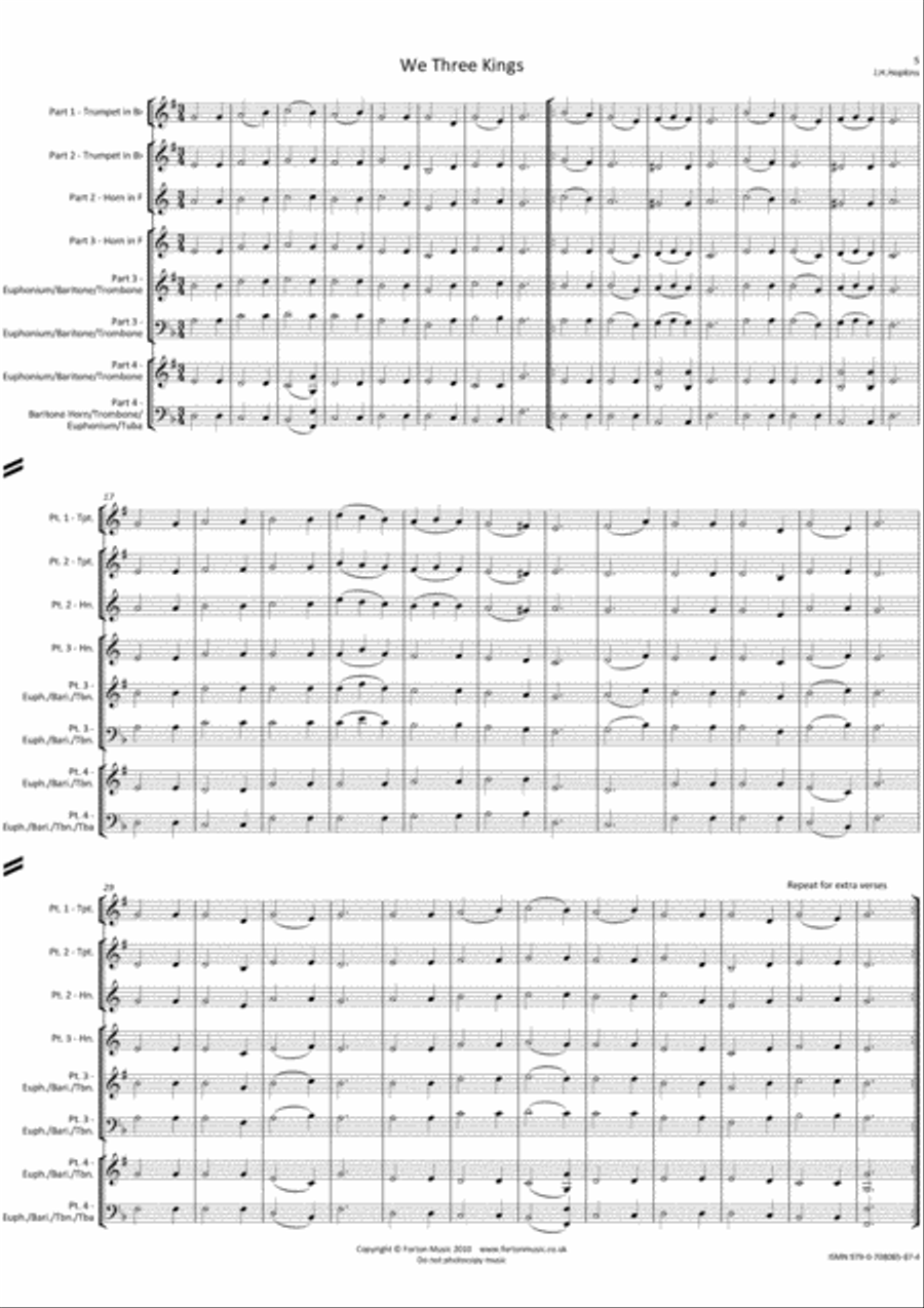 Christmas Collection Volume 2 Brass Ensemble scores gallery preview page 5