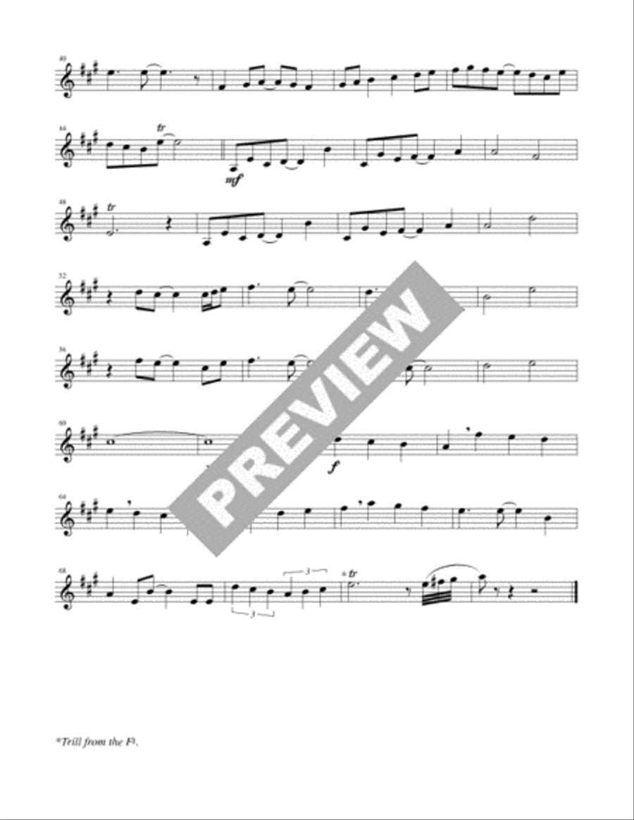 I Was Glad When They Said unto Me - Instrumental edition Flute scores gallery preview page 3