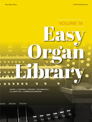 Book cover for Easy Organ Library, Vol. 76
