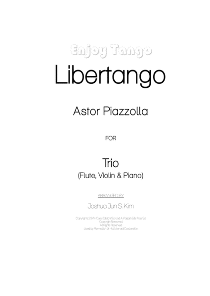 Enjoy Tango (Libertango for trio of piano, violin and flute) image number null