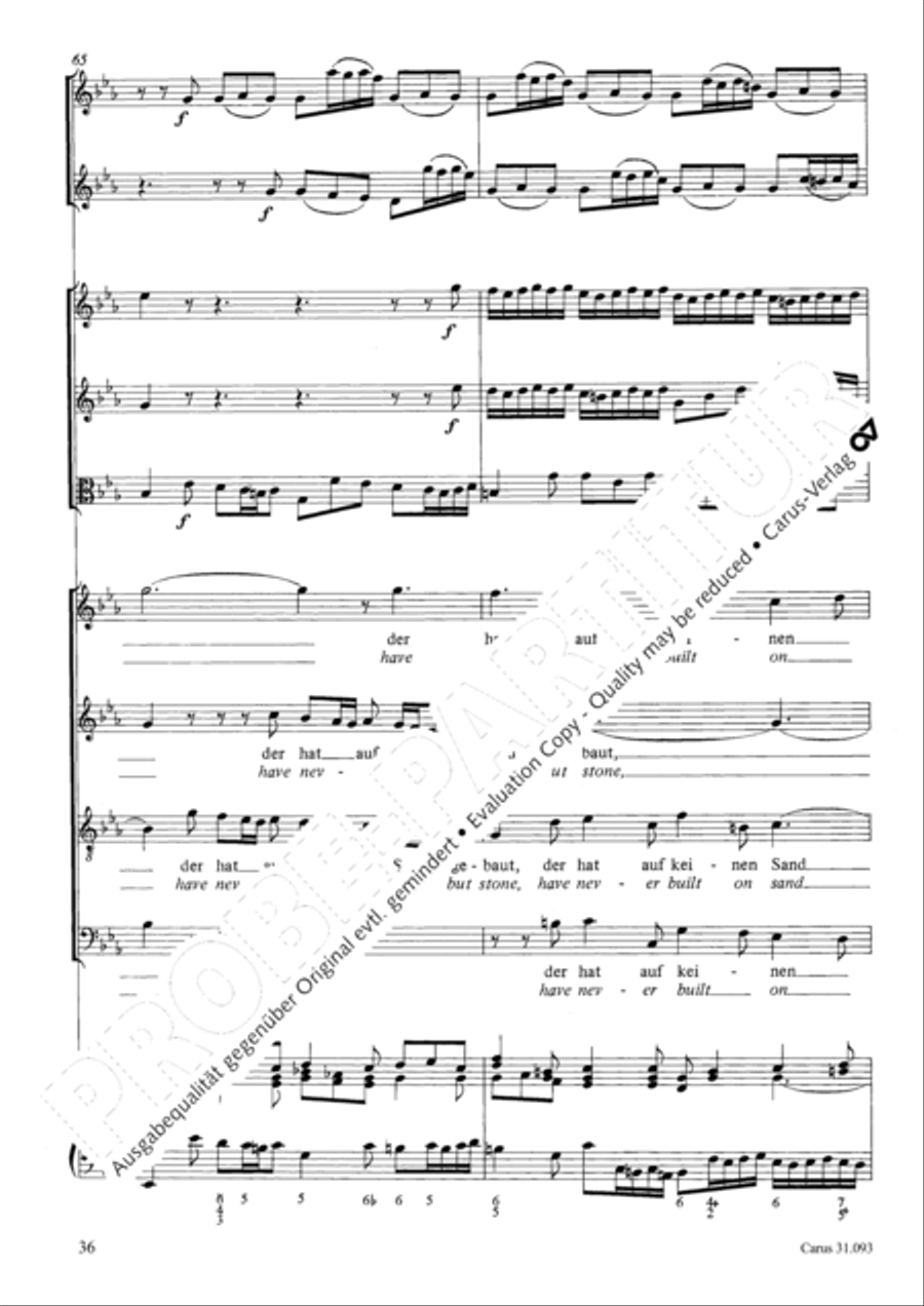 All those who seek God's sov'reign guidance (Wer nur den lieben Gott lasst walten) 4-Part scores gallery preview page 37