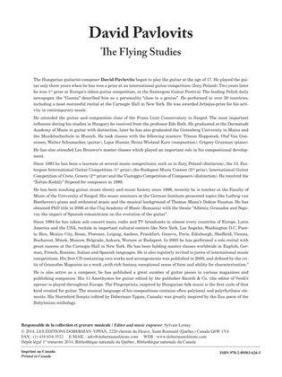 The Flying Studies