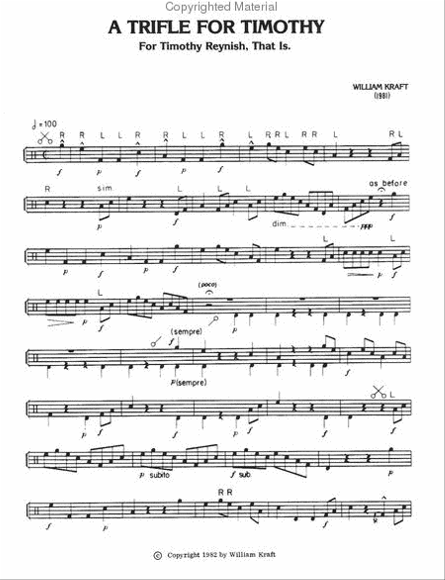 A Trifle For Timothy (1981) Chamber Music scores gallery preview page 2